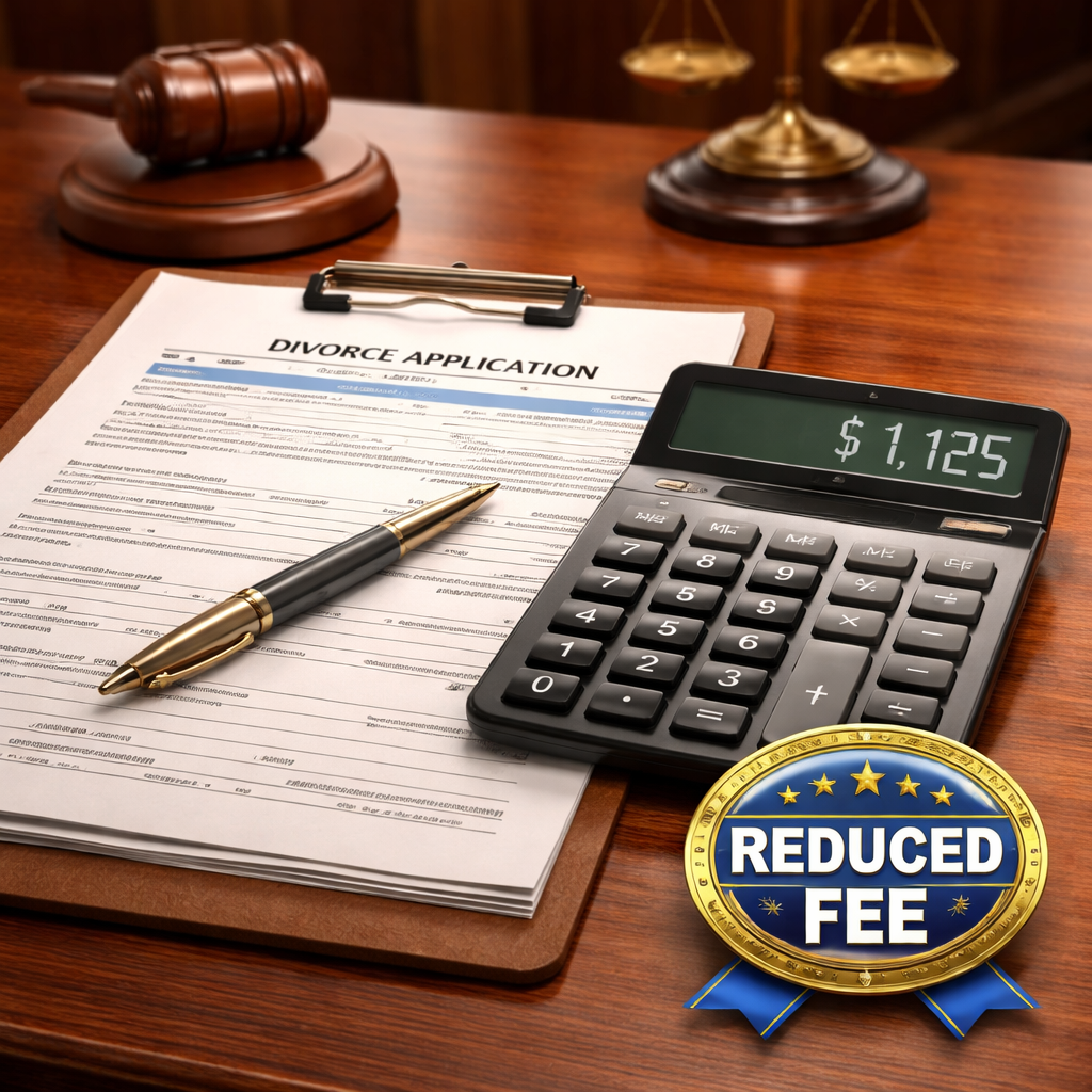 cost of filing for divorce in australia court fee illustration